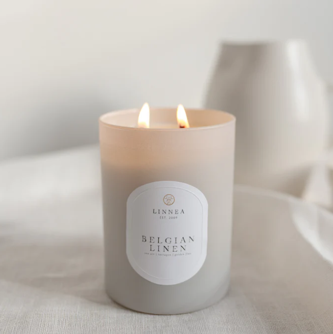 Belgian Linen Candle