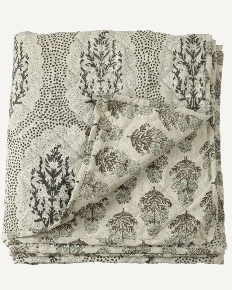 Cotton Linen Coverlet