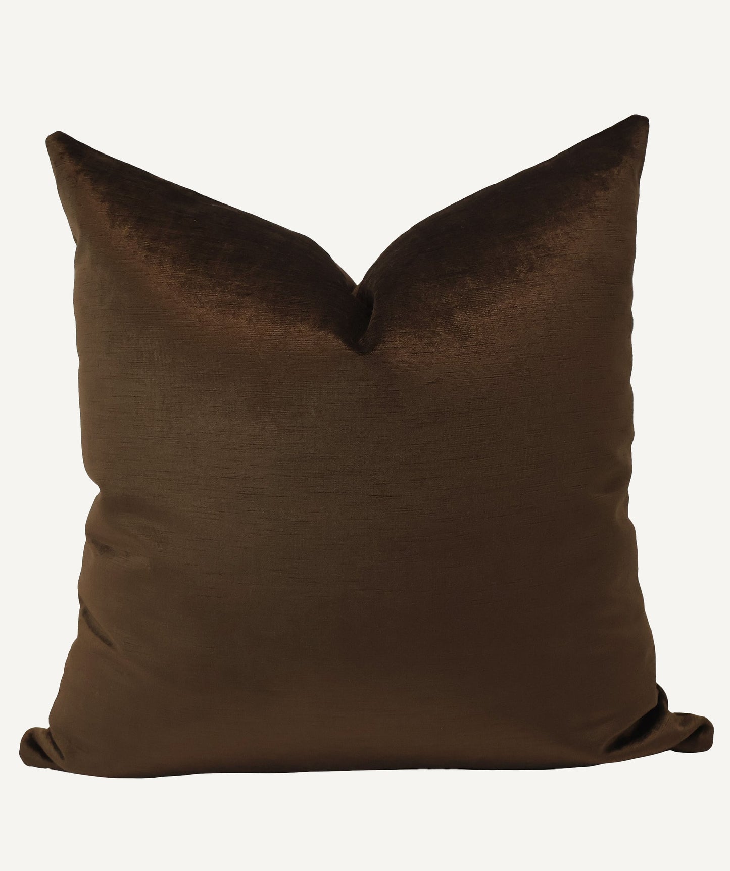 Deep Brown Velvet Pillow