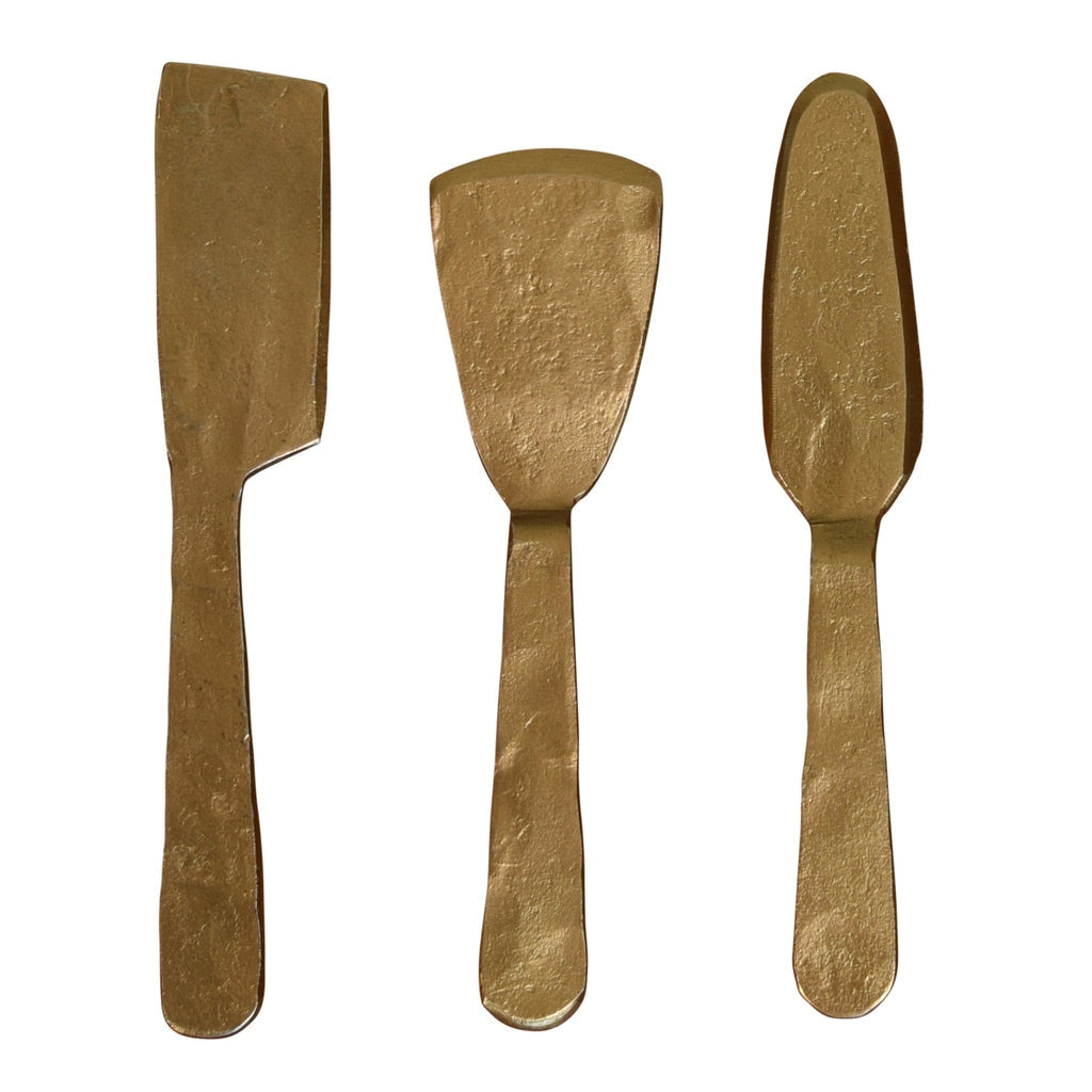 Ibsen Cheese Tools, Antique Brass - Set of 3