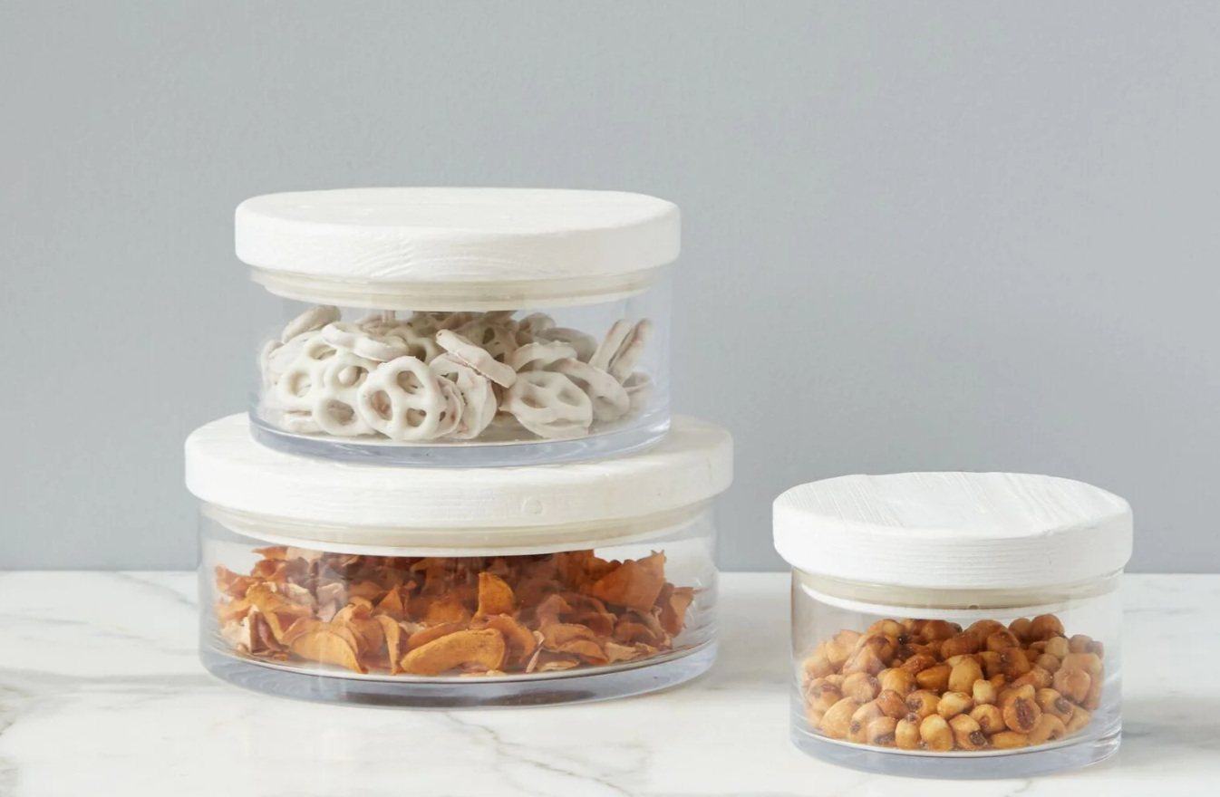 Bianca Wood Top Canisters
