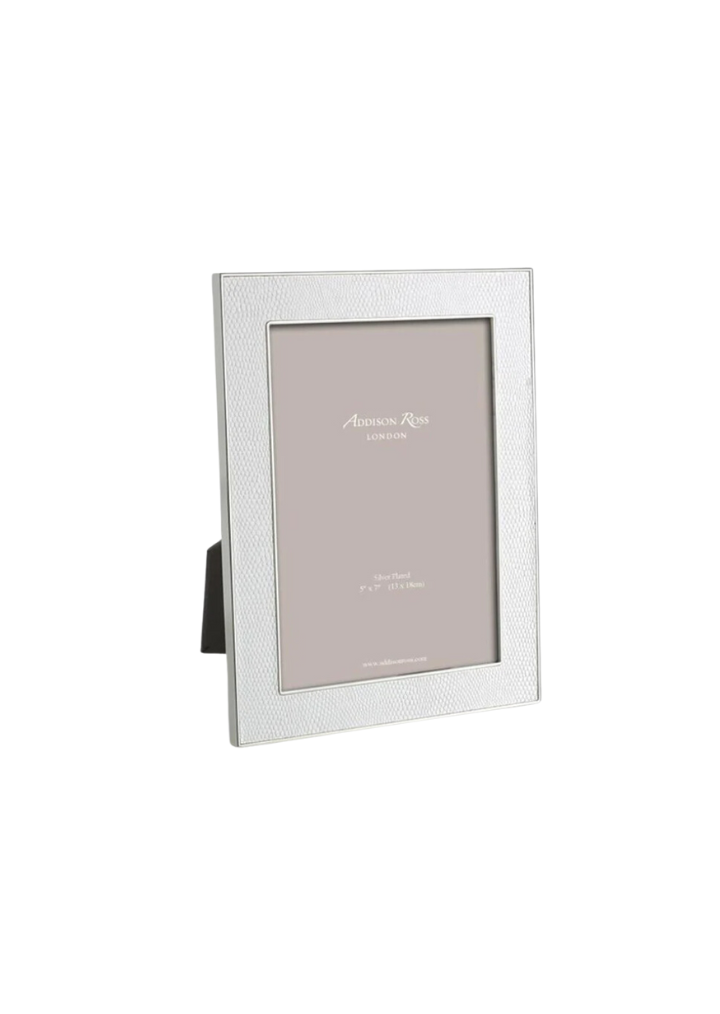 White Snake Silver Frame