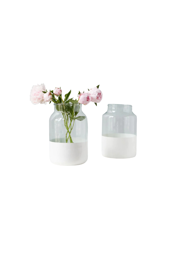 White Colorblock Jar