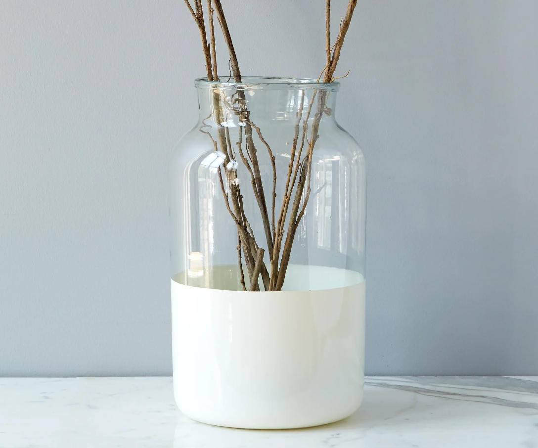 White Colorblock Jar