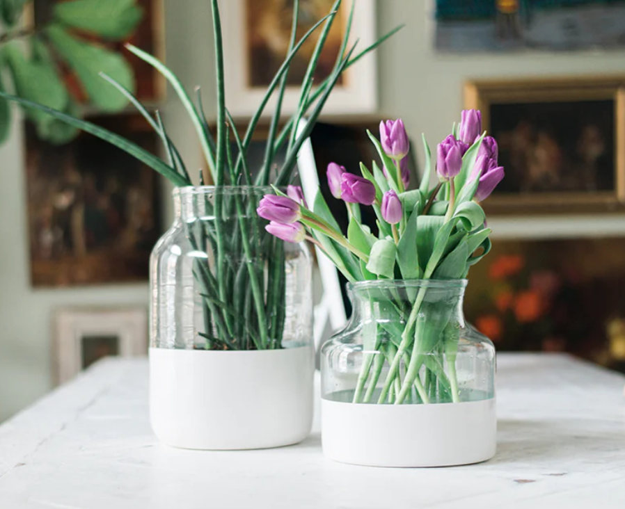 White Colorblock Jar