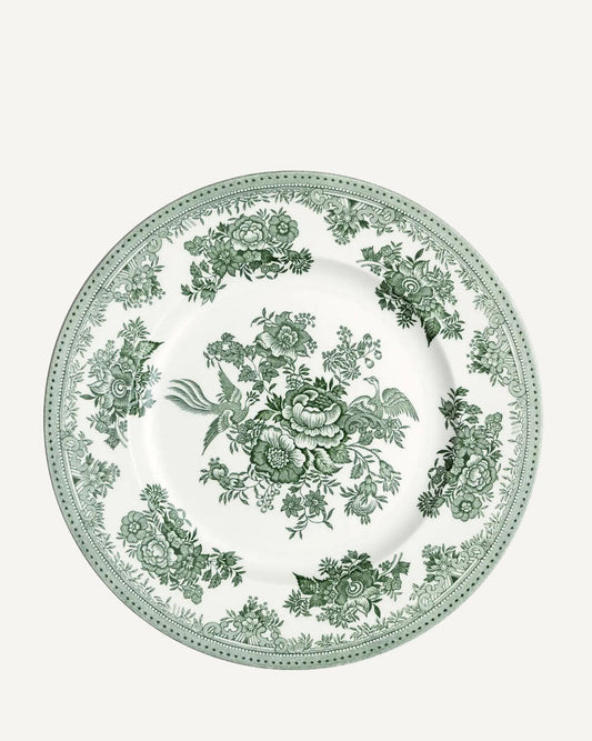Dark Green Asiatic Pheasants Dinner Plate