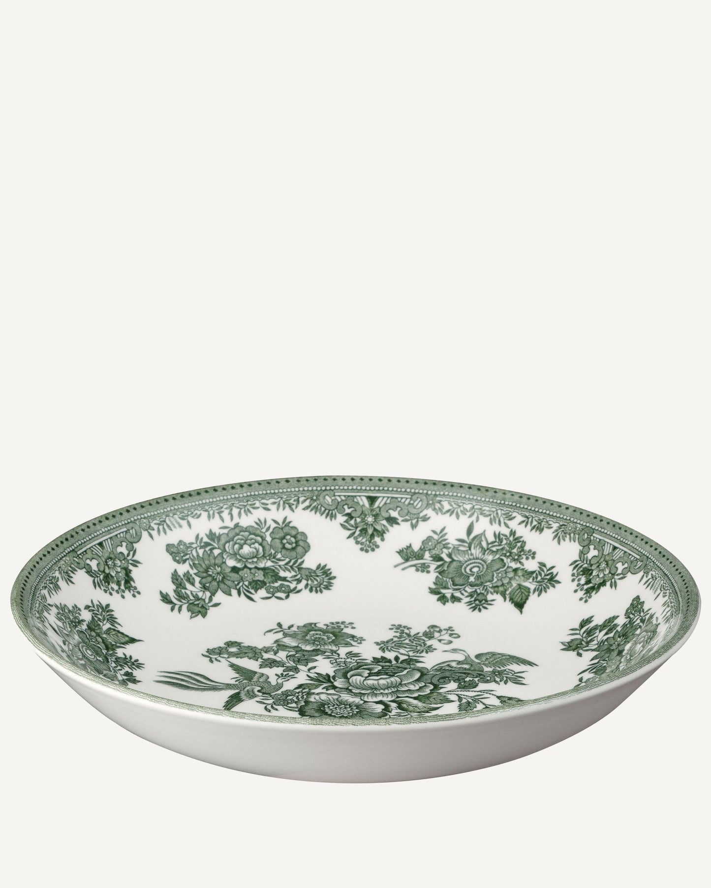 Dark Green Asiatic Pheasants Pasta Bowl