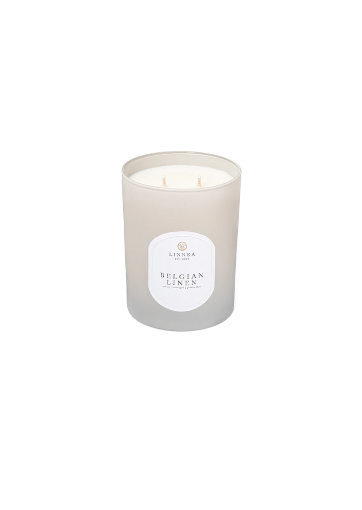 Belgian Linen Candle – The Mercantile by Town & Country Design Studio