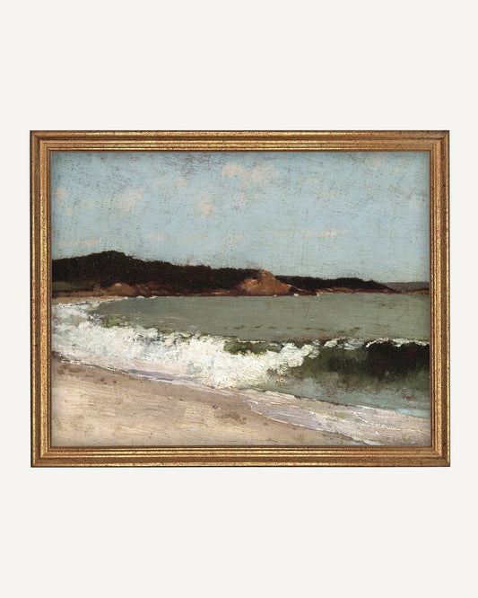 Vintage Framed Beach