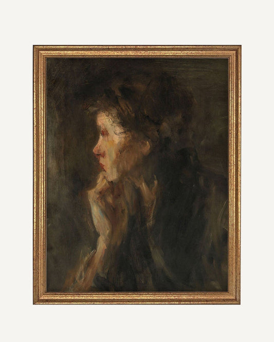 Vintage Framed Portrait of a Woman