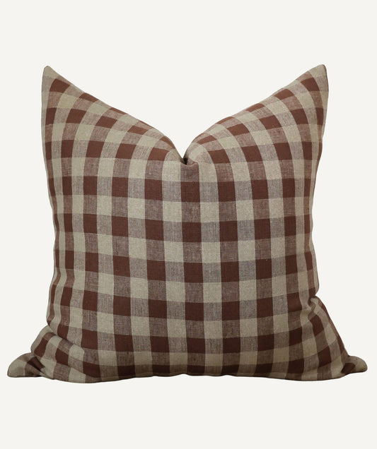 Warm Checkered Pillow