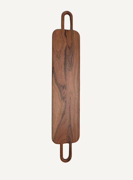 Acacia Wood Cheese/Cutting Board with Handles