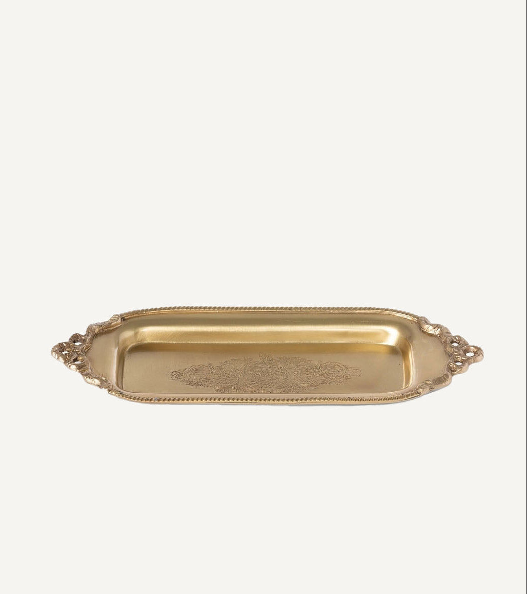 Antique Brass Tip Tray