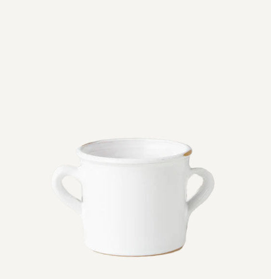 White Olive Jar Planter