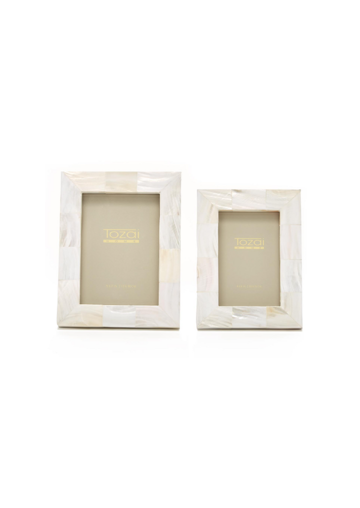 Pearly White Photo Frames